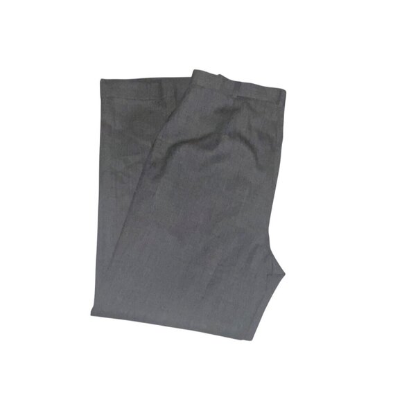 Rena Rowan Womens Gray Worsted Wool Sz 14 Flat Front Pleated Lined Dress Pants - Picture 14 of 14